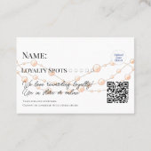 Sieraden Elegant Parels Handgemaakte Shop Klantenkaartje (Achterkant)