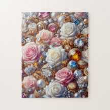 Sieraden en Rozen 252-delige legpuzzel