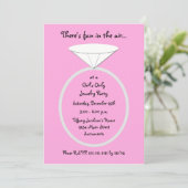 Sieraden Feest Reuzenring Uitnodigen Kaart (Staand voorkant)