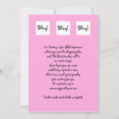 Sieraden Feest Reuzenring Uitnodigen Kaart (Achterkant)