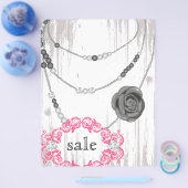 Sieraden Flyer Roze Ketting Grijs Roze (Enkel)