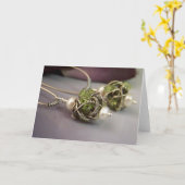 Sieraden Foto Wenskaart Kaart (Gele Bloem)