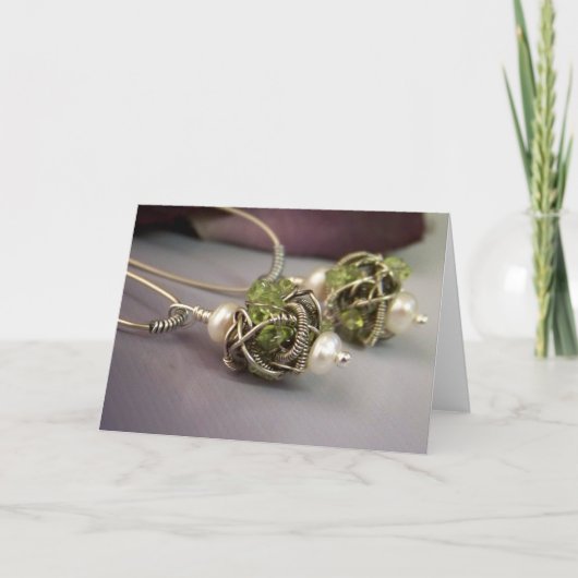 Sieraden Foto Wenskaart Kaart (Voorkant)