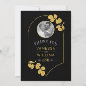 Sieraden geïnspireerd lijst en bladeren bedankkaart (Voorkant)