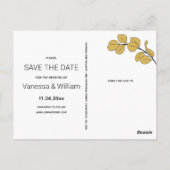 Sieraden geïnspireerd lijst en bladeren Save the D Briefkaart (Achterkant)