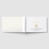 Sieraden geïnspireerd lijst, initialen gouden foli gastenboek (Volledig)
