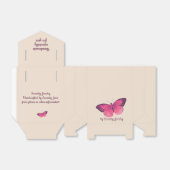 Sieraden geschenkdoos, promotioneel voor handgemaa bedankdoosjes (Uitgevouwen)