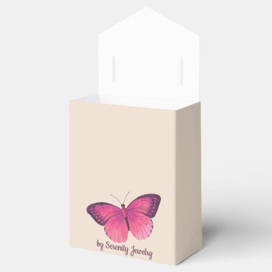 Sieraden geschenkdoos, promotioneel voor handgemaa bedankdoosjes (Geopend)