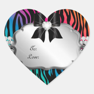 Sieraden Gift Label Zebra Regenboog Salon
