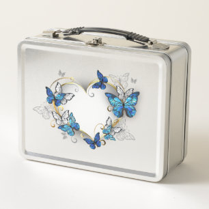 Sieraden Hart met Vlinders Morpho
