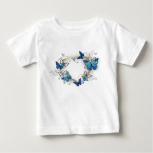 Sieraden Hart met Vlinders Morpho