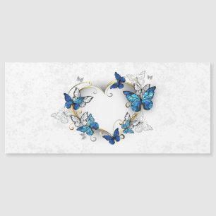 Sieraden Hart met Vlinders Morpho