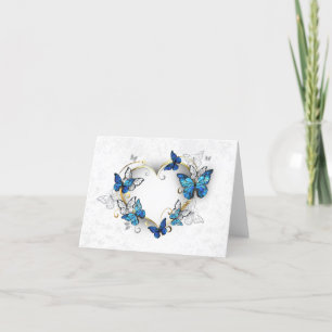 Sieraden Hart met Vlinders Morpho Aankondiging