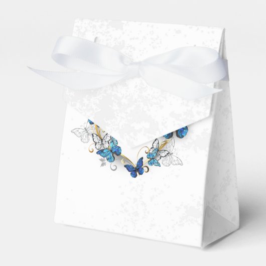 Sieraden Hart met Vlinders Morpho Bedankdoosjes (Voorkant Zijde)
