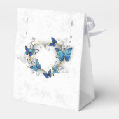 Sieraden Hart met Vlinders Morpho Bedankdoosjes (Achterkant)