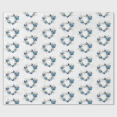 Sieraden Hart met Vlinders Morpho Cadeaupapier (Vlak)