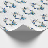 Sieraden Hart met Vlinders Morpho Cadeaupapier (Hoek)