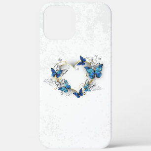 Sieraden Hart met Vlinders Morpho Case-Mate iPhone Case