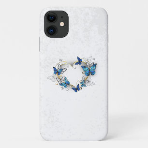Sieraden Hart met Vlinders Morpho Case-Mate iPhone Case