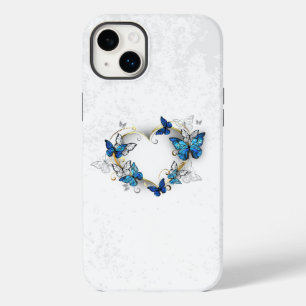 Sieraden Hart met Vlinders Morpho Case-Mate iPhone 14 Plus Hoesje