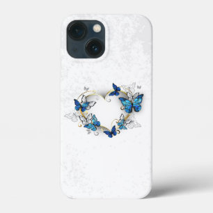 Sieraden Hart met Vlinders Morpho Case-Mate iPhone Case