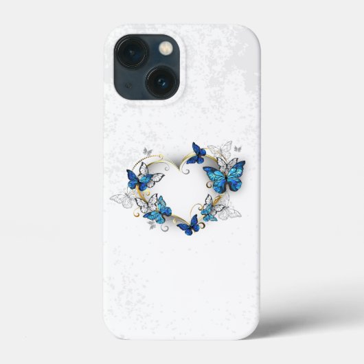 Sieraden Hart met Vlinders Morpho Case-Mate iPhone Case (Achterkant)