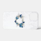 Sieraden Hart met Vlinders Morpho Case-Mate iPhone Case (Achterkant (horizontaal))