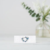 Sieraden Hart met Vlinders Morpho Contactkaartje (Staand voorkant)