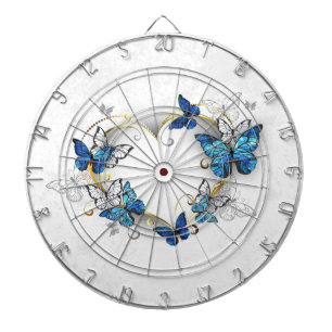 Sieraden Hart met Vlinders Morpho Dartbord