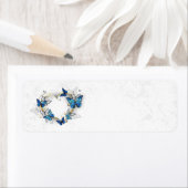 Sieraden Hart met Vlinders Morpho Etiket (Insitu)
