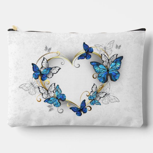 Sieraden Hart met Vlinders Morpho Etui (Voorkant)