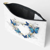 Sieraden Hart met Vlinders Morpho Etui (Open)