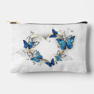 Sieraden Hart met Vlinders Morpho Etui
