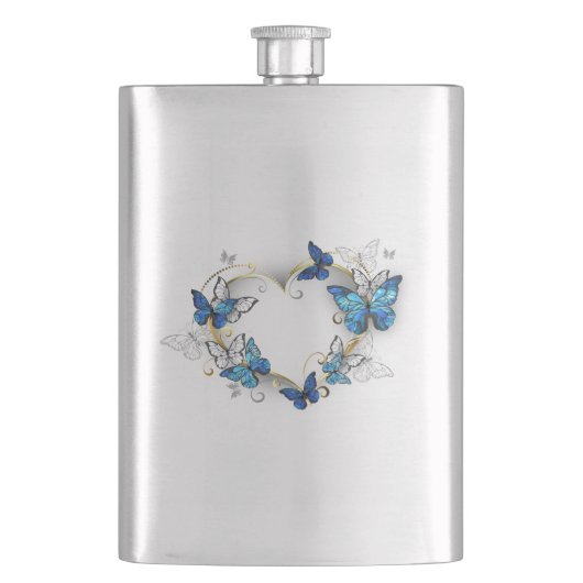 Sieraden Hart met Vlinders Morpho Flacon (Voorkant)