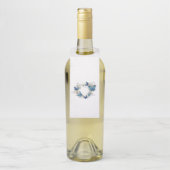 Sieraden Hart met Vlinders Morpho Flessenhanger (Op fles)