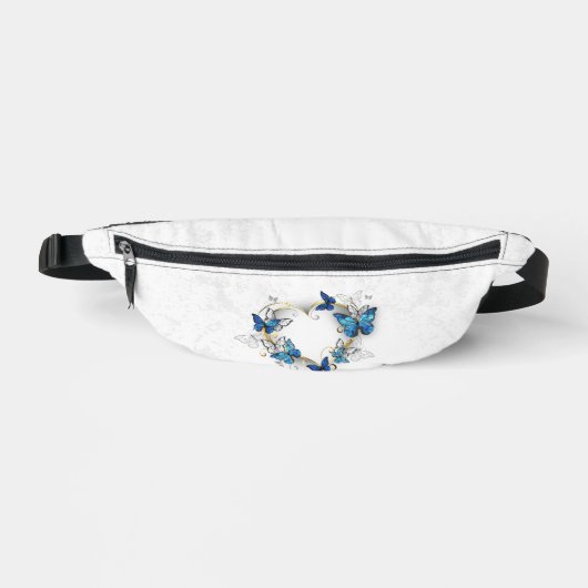 Sieraden Hart met Vlinders Morpho Heuptasje (Voorkant)