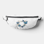 Sieraden Hart met Vlinders Morpho Heuptasje (Liggend)