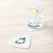 Sieraden Hart met Vlinders Morpho Kartonnen Onderzetters (Insitu)