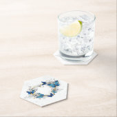 Sieraden Hart met Vlinders Morpho Kartonnen Onderzetters (Insitu)