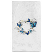 Sieraden Hart met Vlinders Morpho Klein Cadeauzakje (Achterkant)