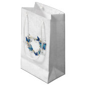 Sieraden Hart met Vlinders Morpho Klein Cadeauzakje (Voorkant Gekanteld)