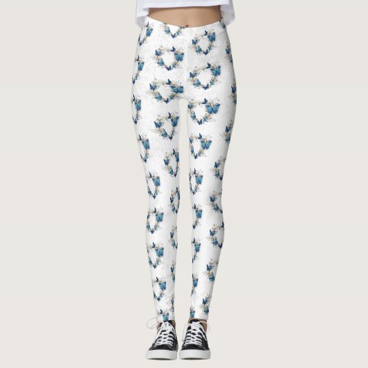 Sieraden Hart met Vlinders Morpho Leggings (Voorkant)