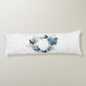 Sieraden Hart met Vlinders Morpho Lichaamskussen (Achterkant)