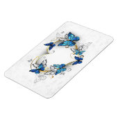 Sieraden Hart met Vlinders Morpho Magneet (Linkerzijde)