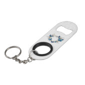 Sieraden Hart met Vlinders Morpho Mini Flessenopener (Voorkant Gekanteld)