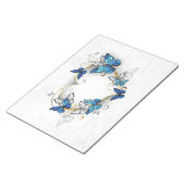 Sieraden Hart met Vlinders Morpho Notitieblok (Schuin)