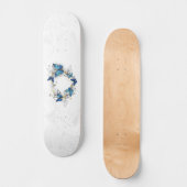 Sieraden Hart met Vlinders Morpho Persoonlijk Skateboard (Voorkant)