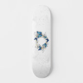 Sieraden Hart met Vlinders Morpho Persoonlijk Skateboard (Voorkant)