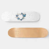 Sieraden Hart met Vlinders Morpho Persoonlijk Skateboard (Horizontaal)