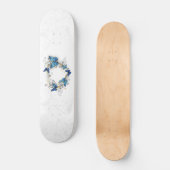 Sieraden Hart met Vlinders Morpho Persoonlijk Skateboard (Voorkant)